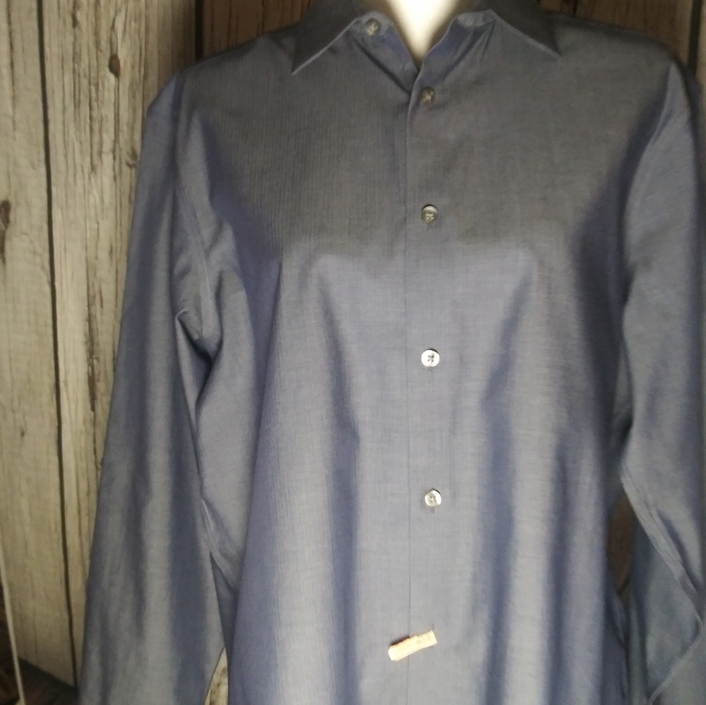 Calvin Klein 161/2 32/33 gray carbon metal color